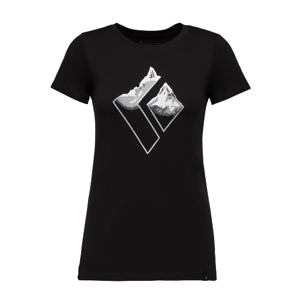 Black Diamond Mountain Logo Tee - Black - Front Graphic