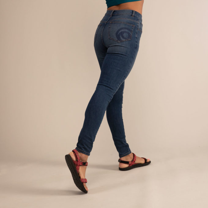 3rd Rock Womens Marple Jeans Mid Wash Indigo