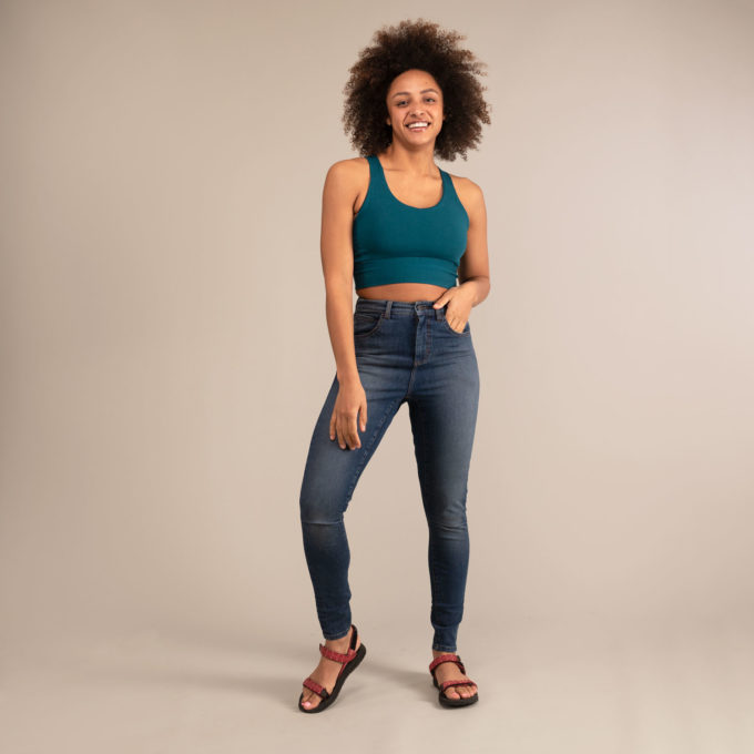 3rd Rock Womens Marple Jeans Mid Wash Indigo