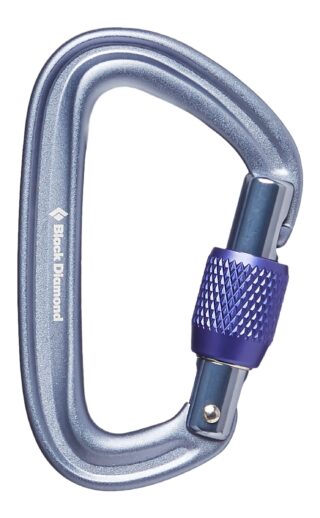 liteforge screwgate carabiner in grey colour by black diamond