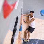 Dayan Akhtar at the British Bouldering Championships 2021