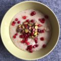 A bowl of vegan porridge for Veganuary