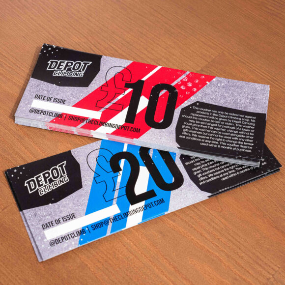 Depot Climbing gift cards £10 & £20